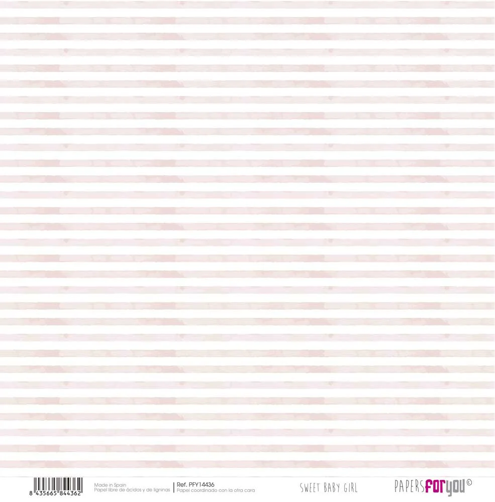 Set 8 Papeles Entelados Sweet Baby Girl Papers For You - Image 4