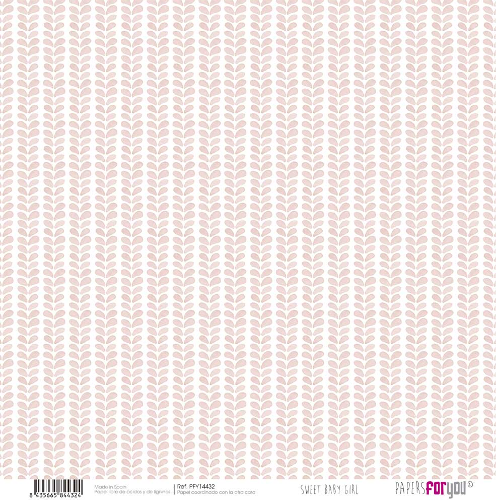 Set 8 Papeles Entelados Sweet Baby Girl Papers For You - Image 6