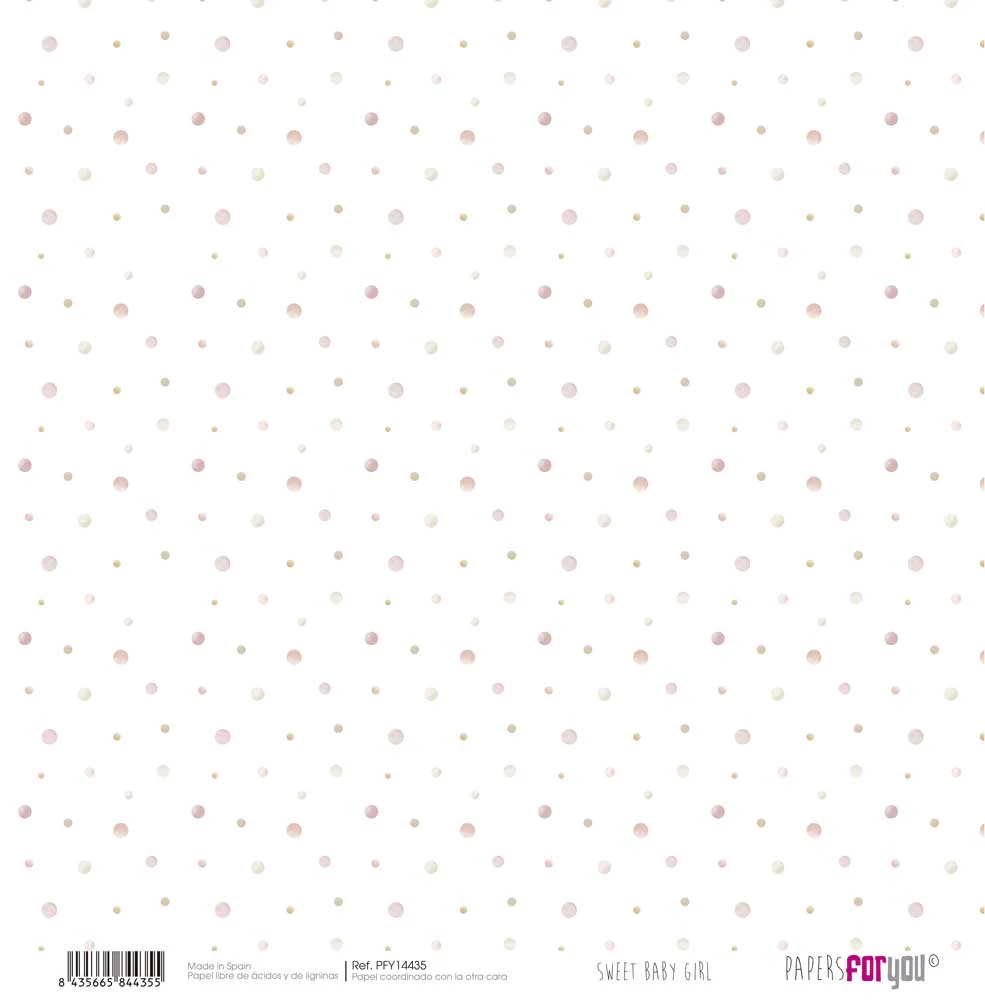 Set 8 Papeles Entelados Sweet Baby Girl Papers For You - Image 7