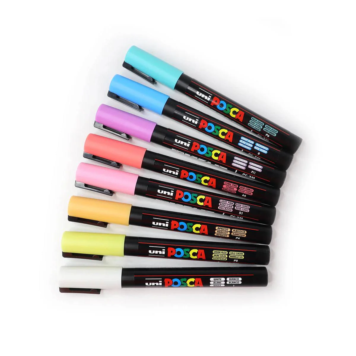 Set 8 Rotuladores PC-3M Pastel Posca - Image 2