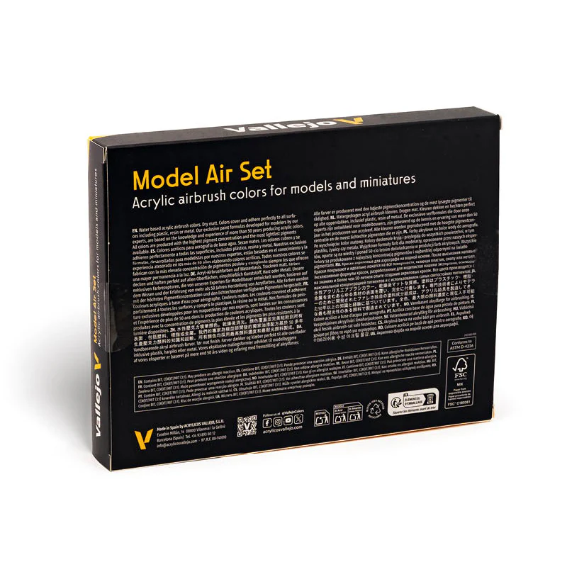 Set Acrílicos Efecto Metálico Vallejo Model Air - Image 2