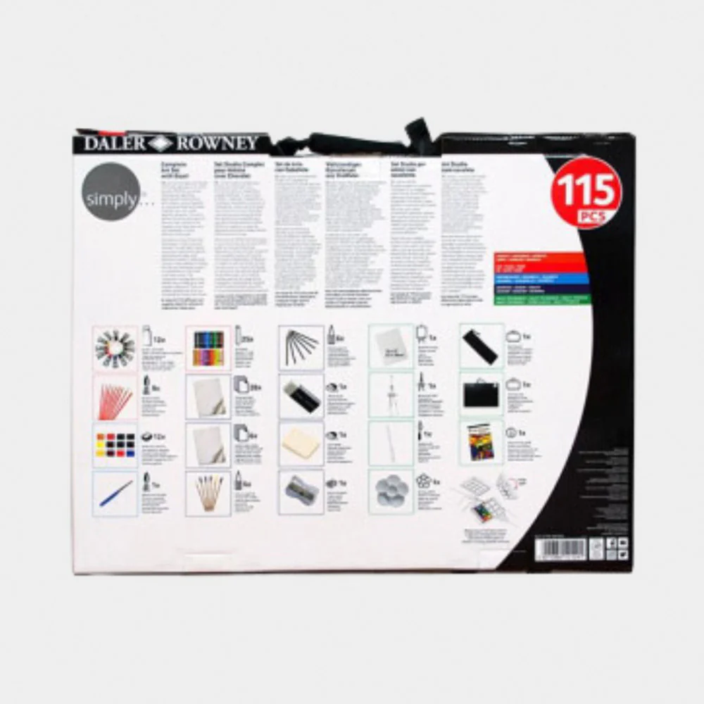 Set Bellas Artes con Caballete 115 Piezas Daler Rowney - Image 4