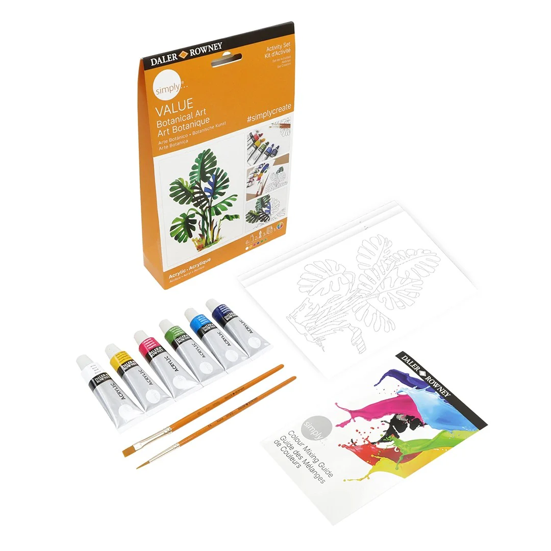 Set Colorear con Acrílico Botánico Daler Rowney - Image 2