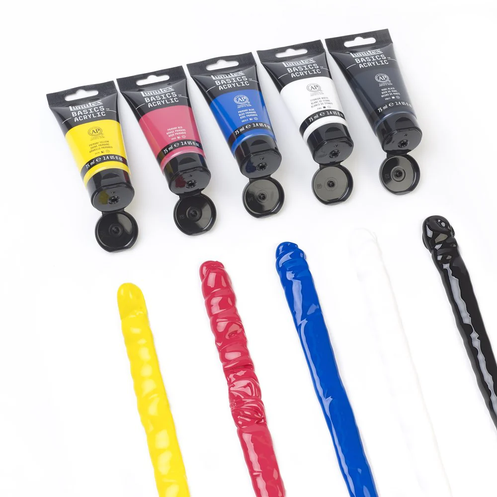 Set de Acrílicos de la línea Basics 5 tubos 75ml Liquitex - Image 2