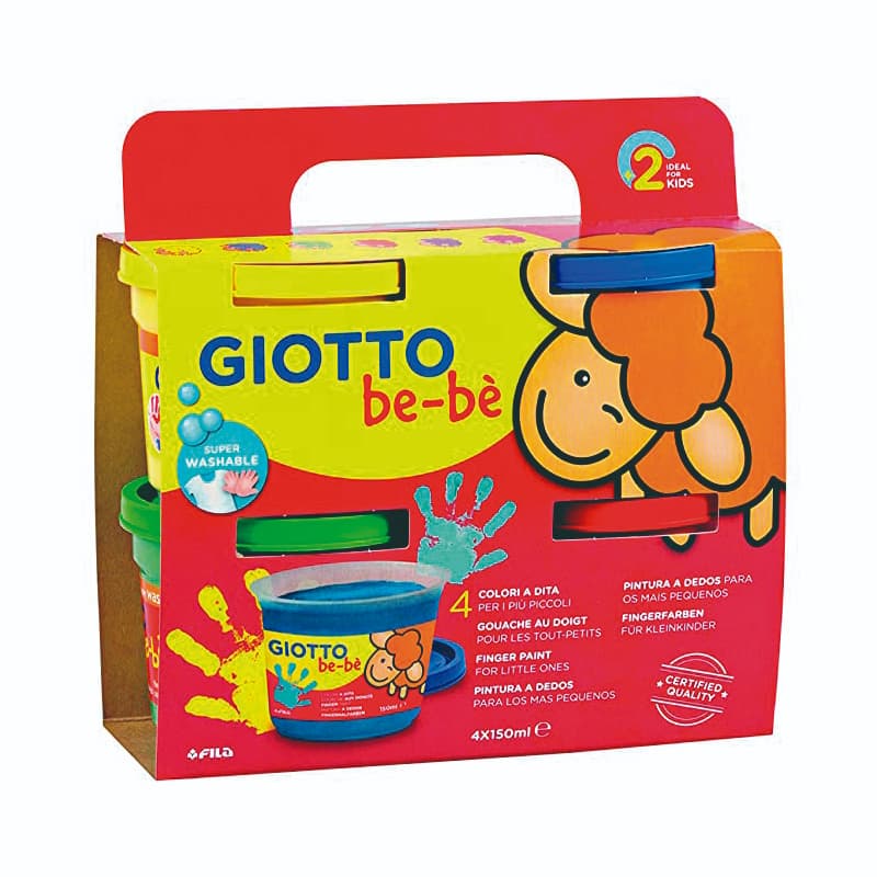 Set de Pintura con Dedos para Bebés (3x100ml) GIOTTO BE-BÈ - Image 2