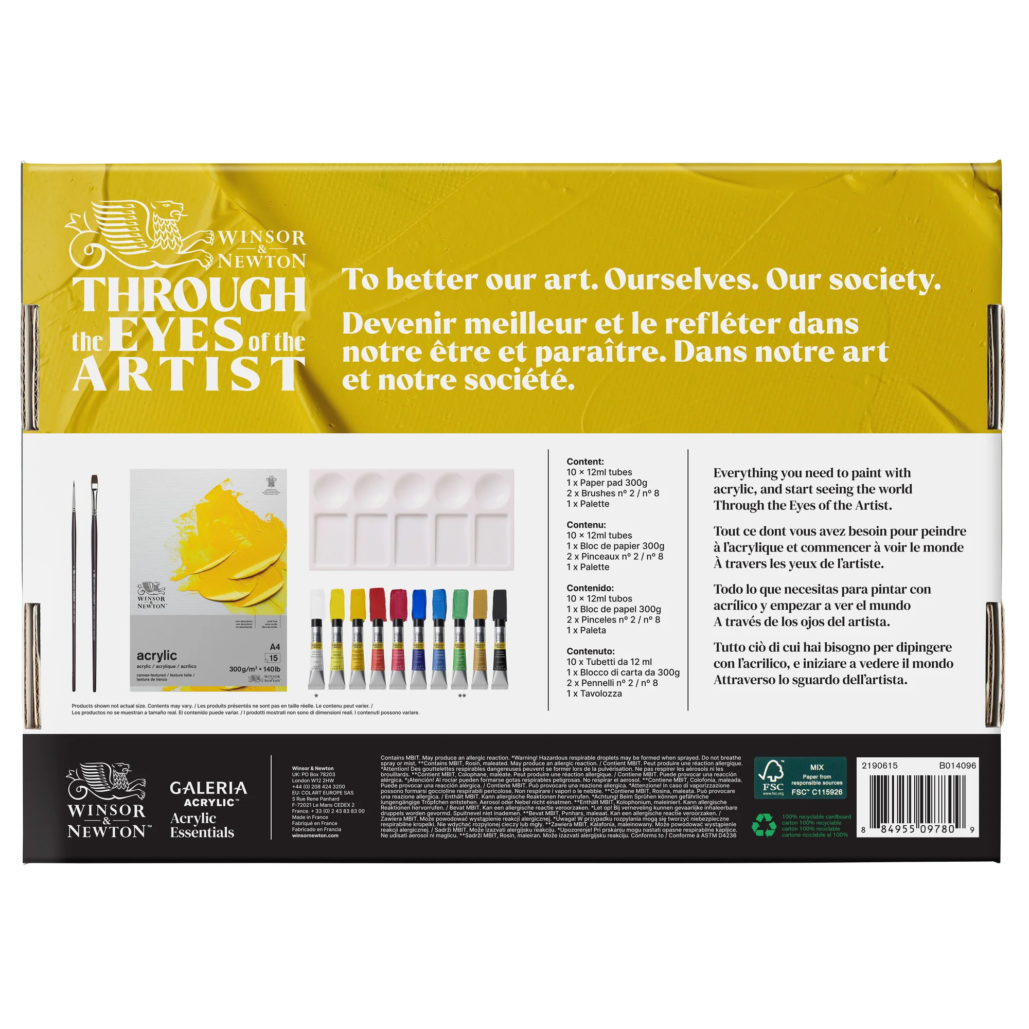 Set Iniciación Acrílico Galeria Winsor & Newton - Image 4