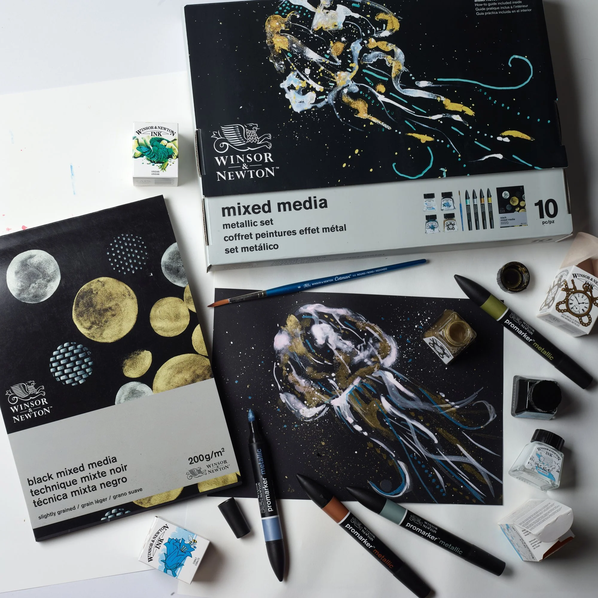 Set Metálico Mixed Media Winsor & Newton - Image 4