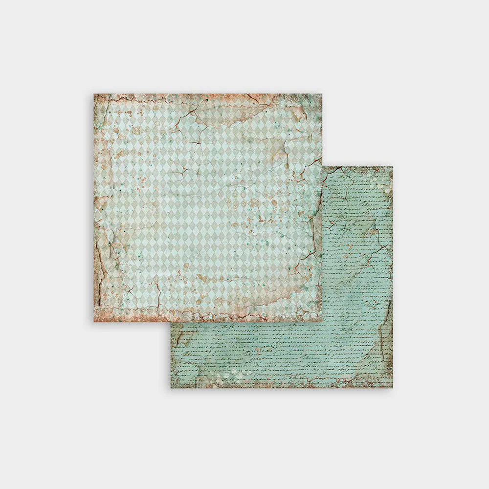 Set Papel Scrap Backgrounds Selection Alice 8x8 Stamperia - Image 9