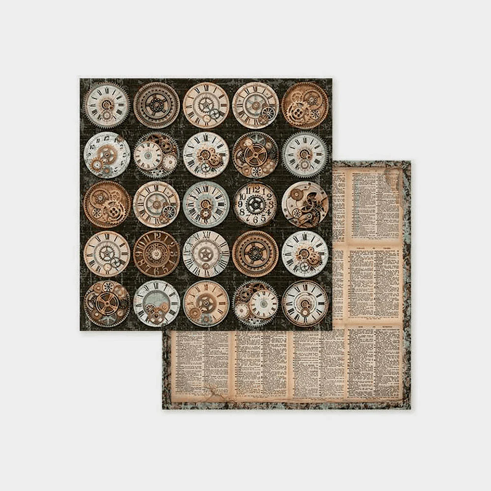 Set Papel Scrap Voyages Fantastiques 8x8 Stamperia - Image 7