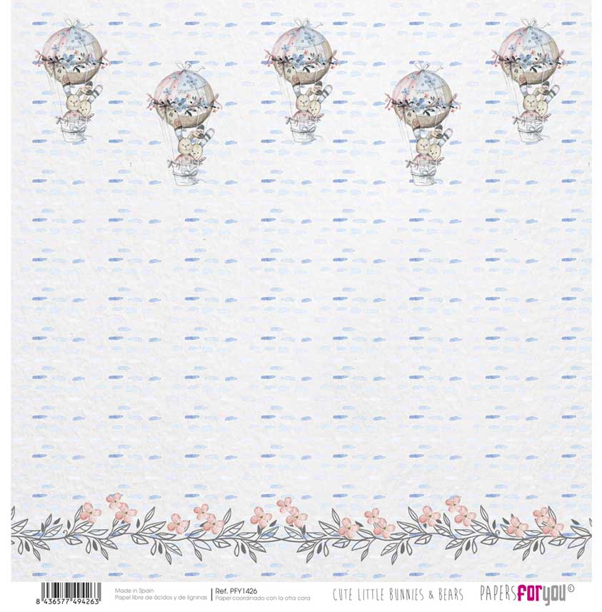 Set Papeles Scrap 30x30 Bunnies Papers For You - Image 13