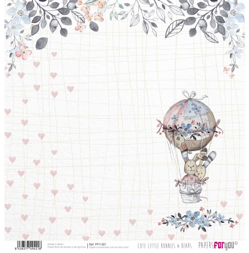 Set Papeles Scrap 30x30 Bunnies Papers For You - Image 3