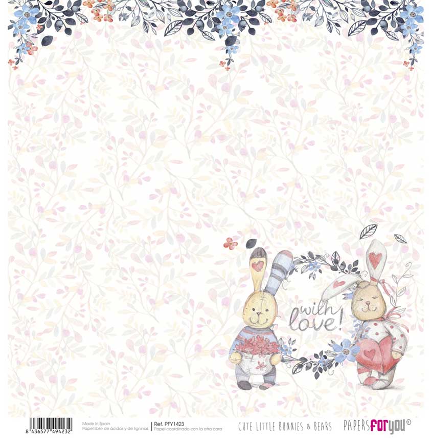 Set Papeles Scrap 30x30 Bunnies Papers For You - Image 7