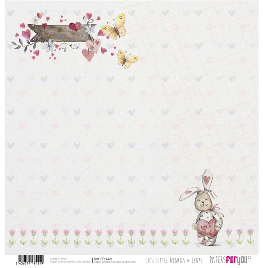 Set Papeles Scrap 30x30 Bunnies Papers For You - Image 9