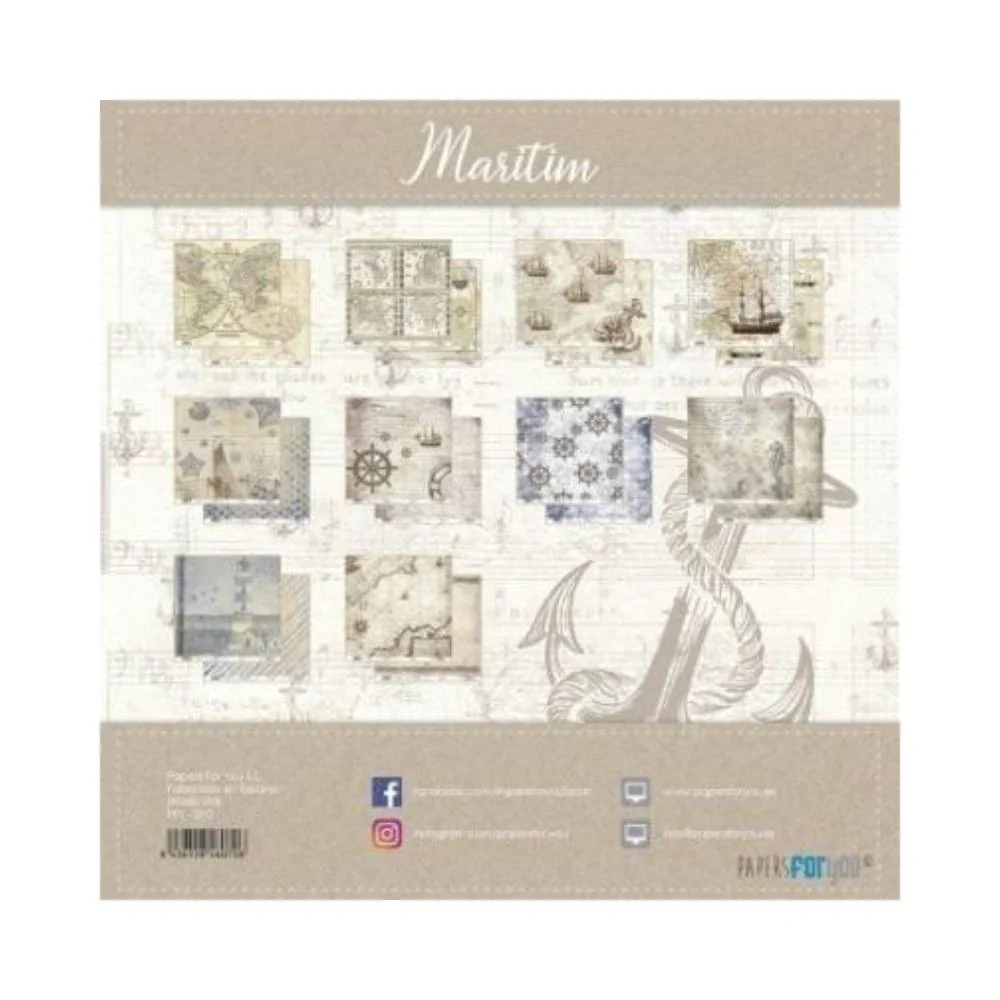 Set Papeles Scrap 30x30 Marítim Papers For You - Image 2