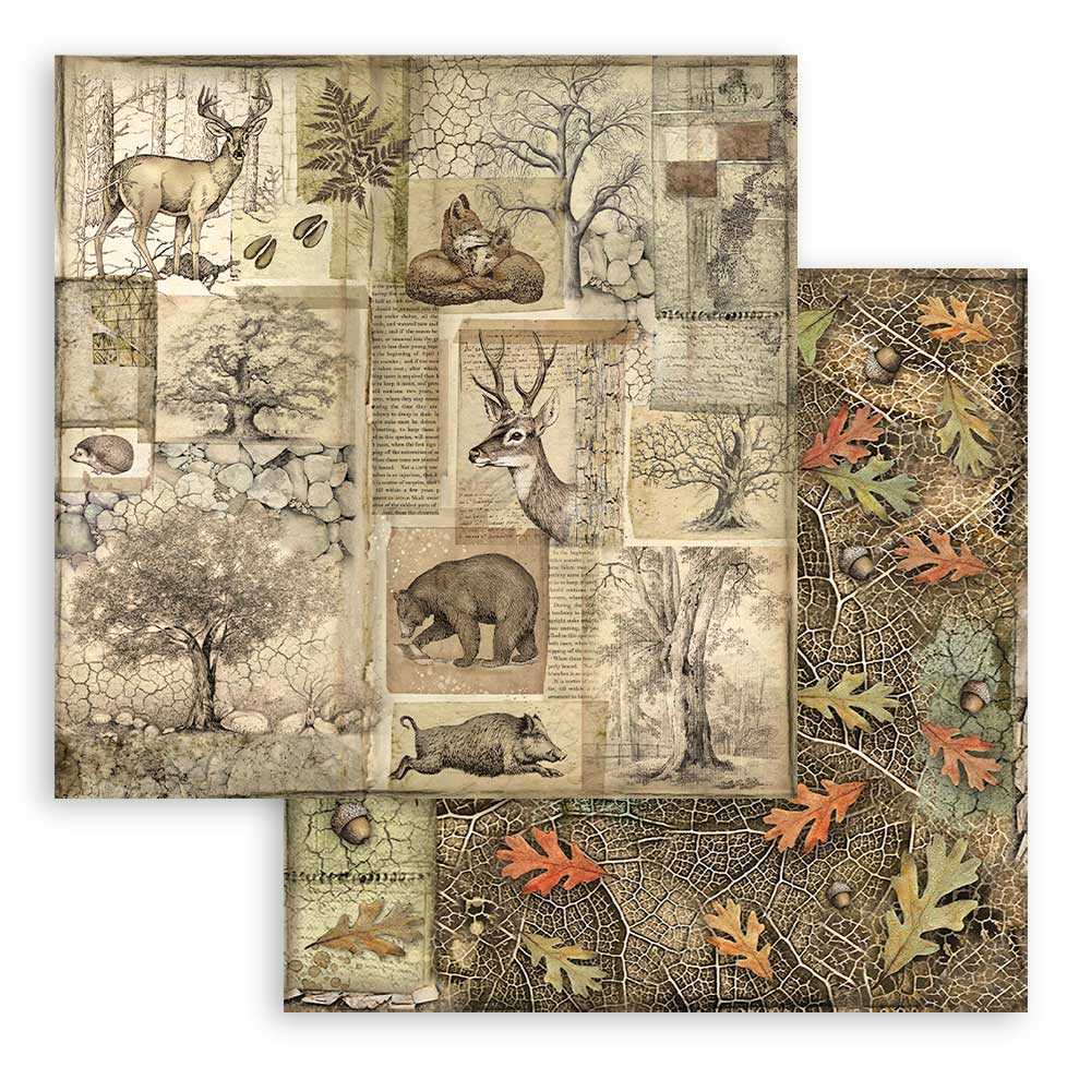 Set Papeles Scrap Forest 12x12 Stamperia - Image 8