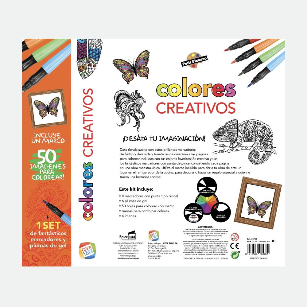 Set para Colorear Petit Picasso Colores Creativos Cefa - Image 2