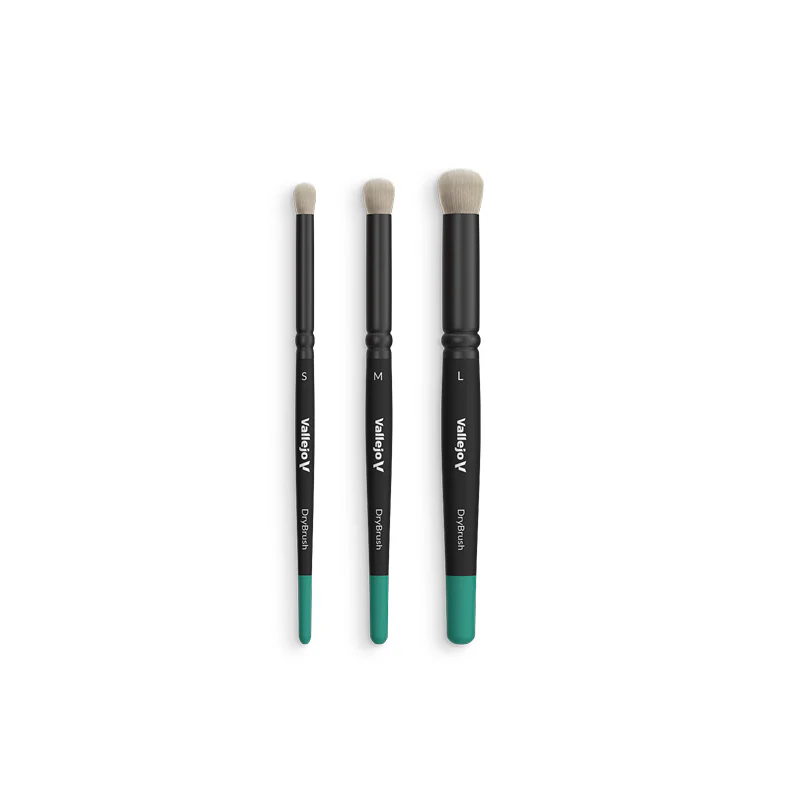 Set Pinceles Modelismo Natural Dry Brush Vallejo Model