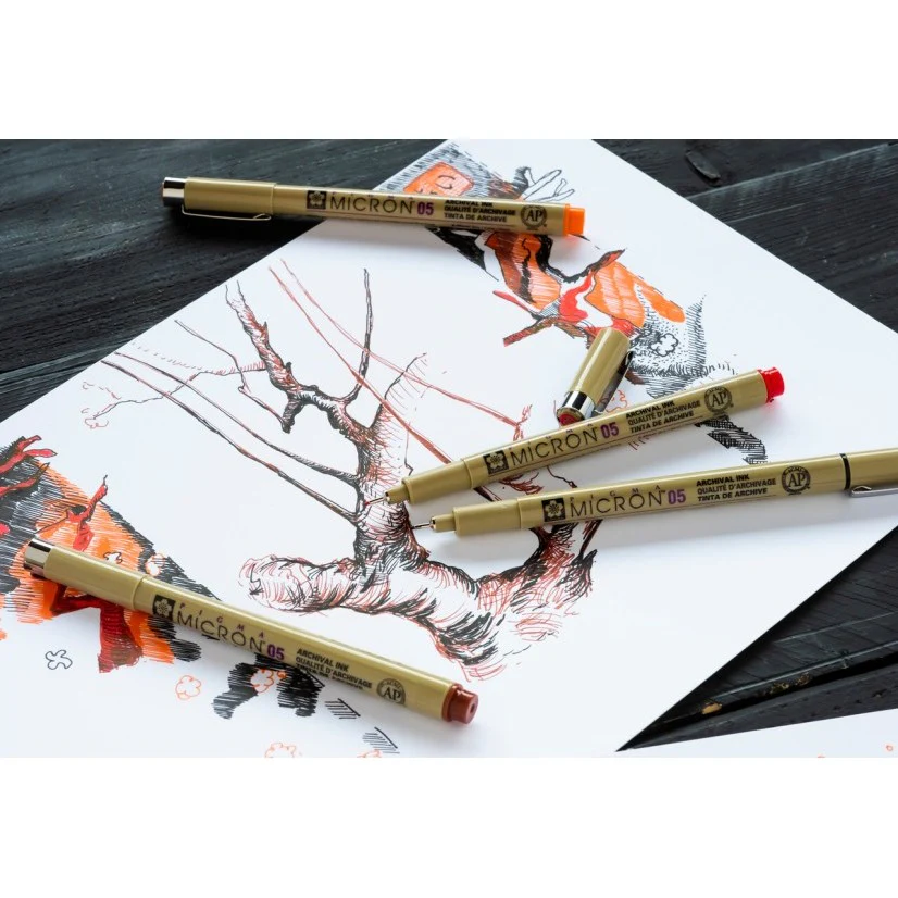 Set Rotuladores 9 Colores Pigma Micron 05 Sakura - Image 2