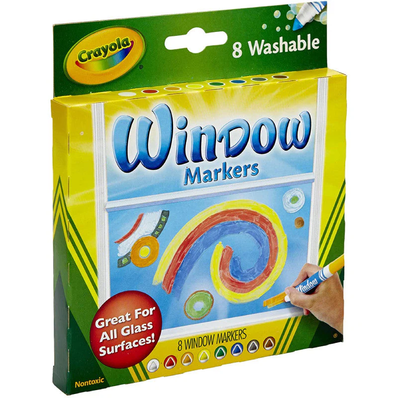 Set Rotuladores Lavables para Ventana CRAYOLA 8 unidades - Image 4