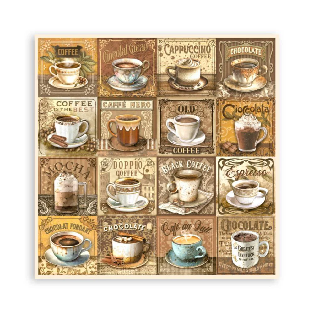 Set Scrap 22 Hojas Coffee & Chocolate - Image 3