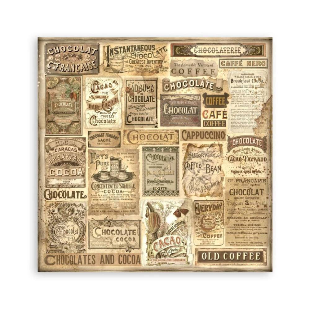 Set Scrap 22 Hojas Coffee & Chocolate - Image 4