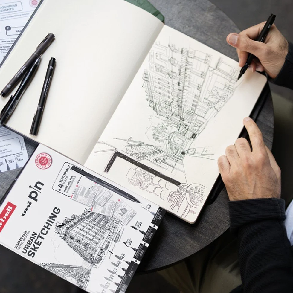 Set Urban Sketching Rotuladores Calibrados Uni Pin - Image 3