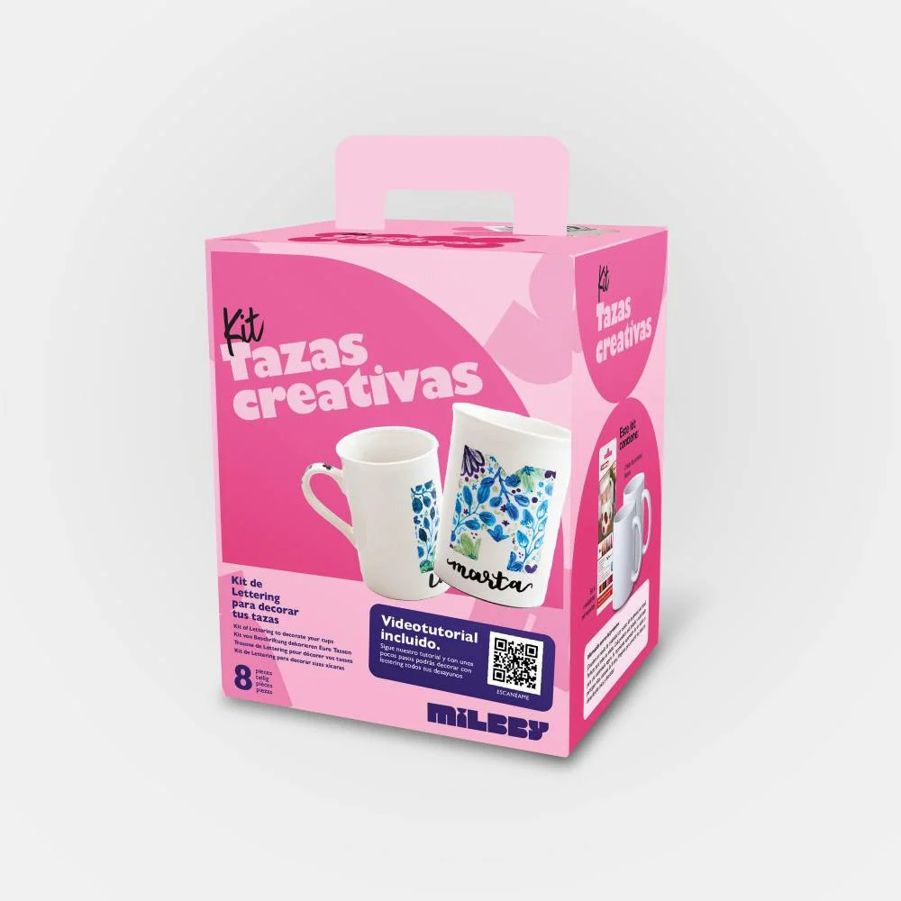 Tazas Creativas: Kit de Lettering para Pintar Tazas
