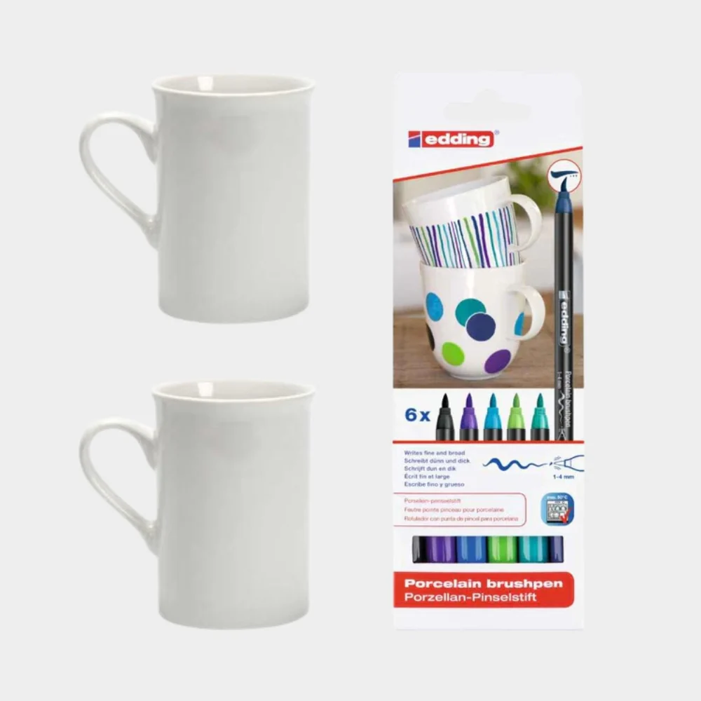 Tazas Creativas: Kit de Lettering para Pintar Tazas - Image 3
