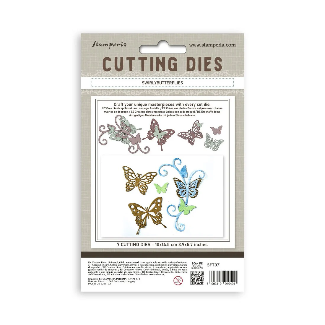 Troquel Cutting Dies A6 Mariposas Stamperia - Image 2