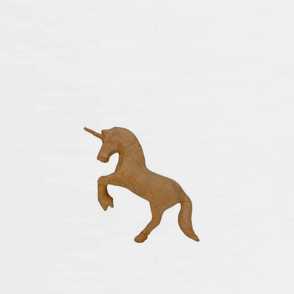 Unicornio de Pie Pequeño de Carton Decopatch