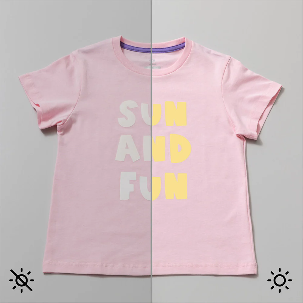 Vinilo Textil Termoadhesivo Iron On Colour Change Amarillo 30x61 Cricut - Image 2