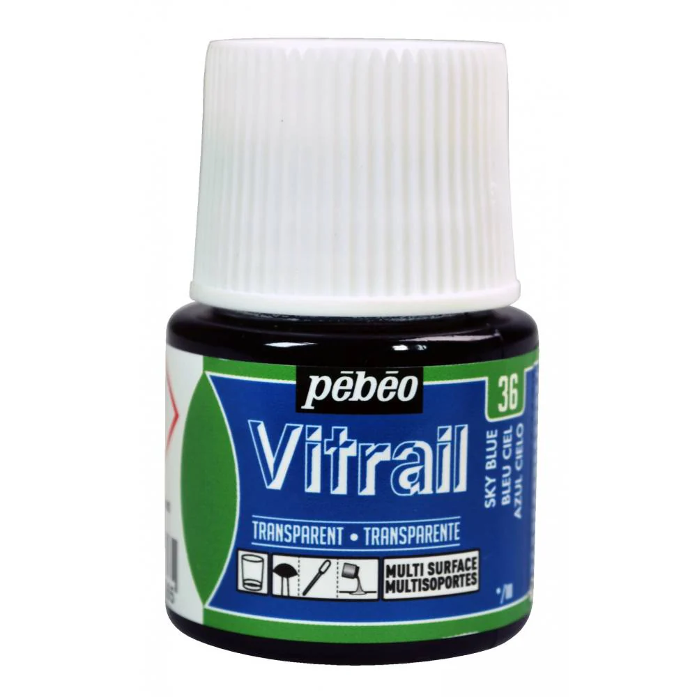 Vitrail Transparente Pintura Vidrio 45 ml Pebeo - Image 5
