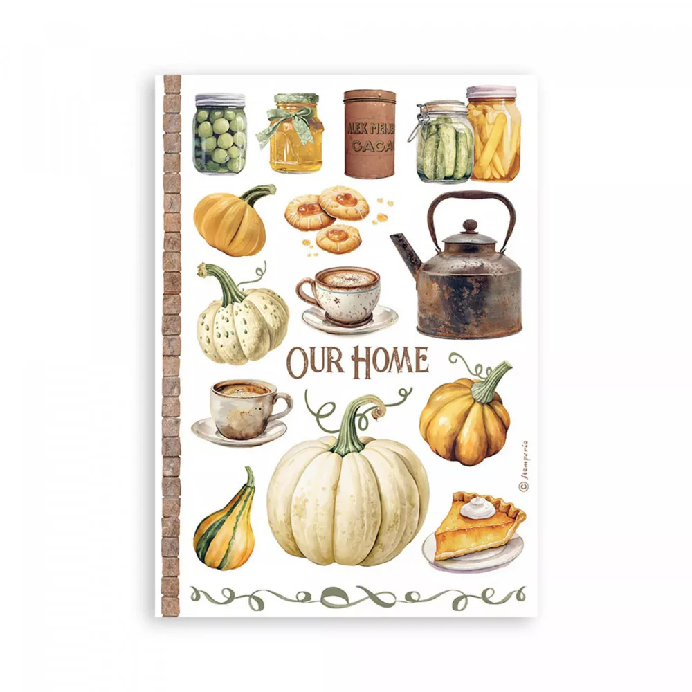 Washi Pad 8 Hojas A5 Golden Harmony Stamperia - Image 6