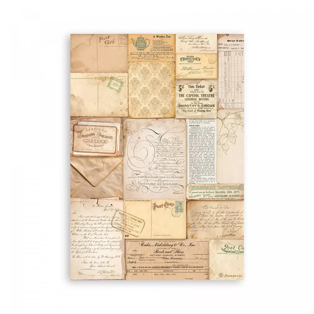 Washi Pad 8 Hojas A5 Golden Harmony Stamperia - Image 8