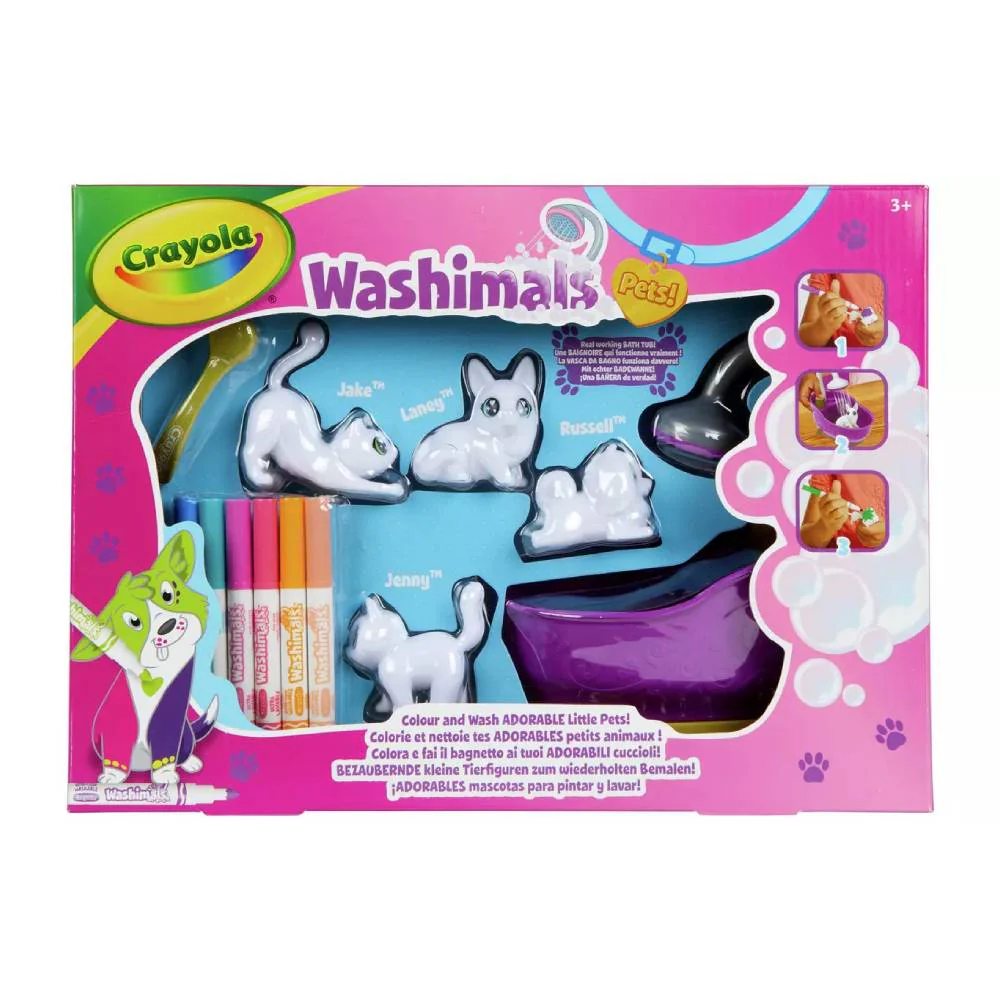 Washimals Pets - Bañera 4 Mascotas Crayola - Image 2